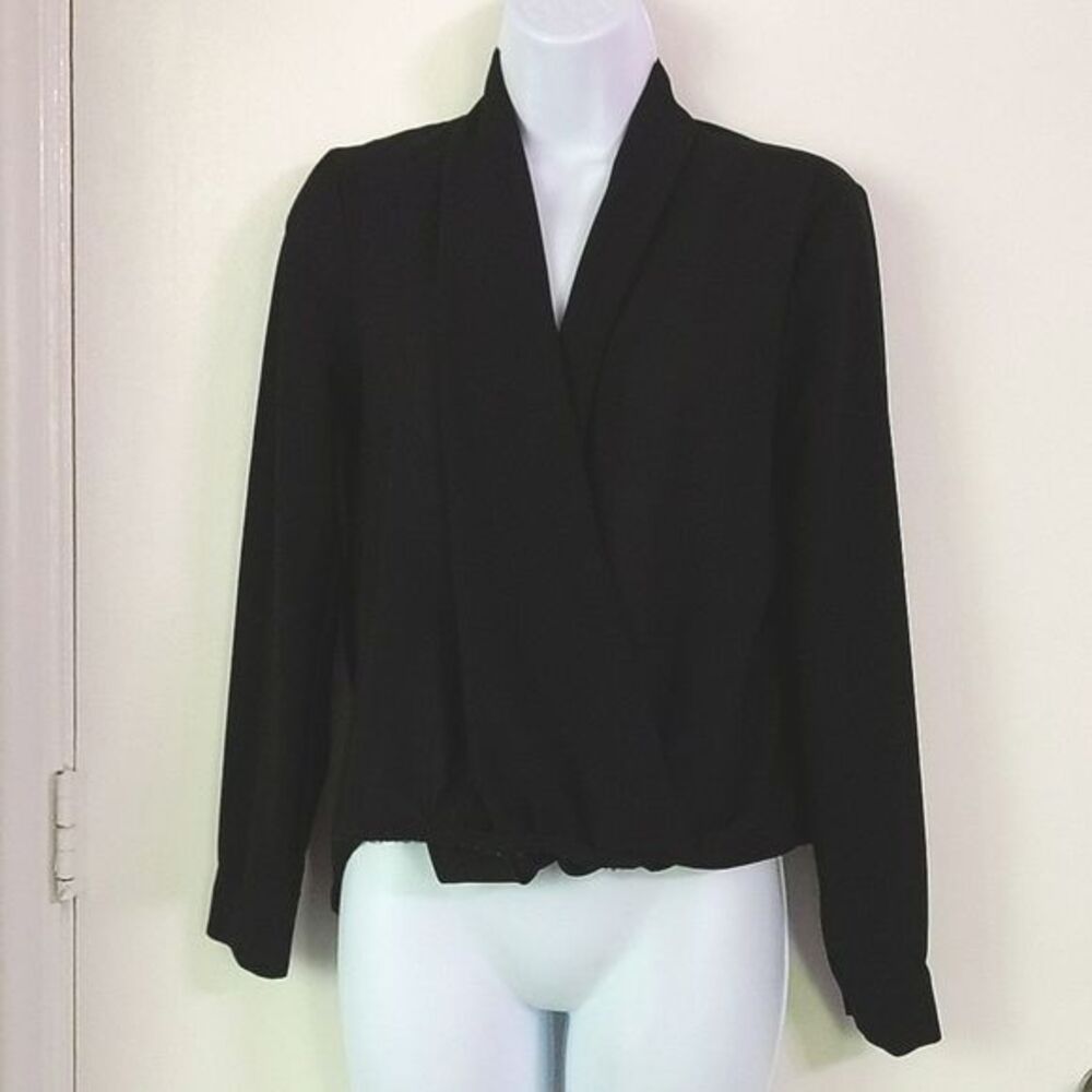 Elodie Long Sleeve Open Chest Blouse/ Crop Top Size S